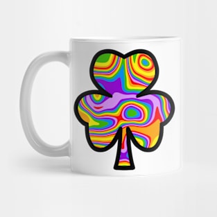 Rainbow Shamrock  - St Patricks Day Art Mug